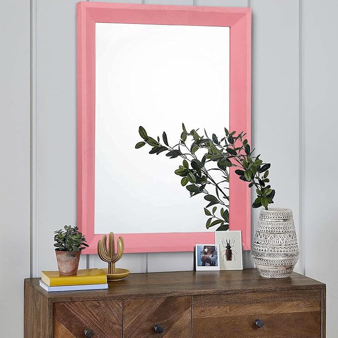 AAZZKANG Rectangle Mirror with Wood Frame Modern Farmhouse Wall Mirrors Decor - Image 7