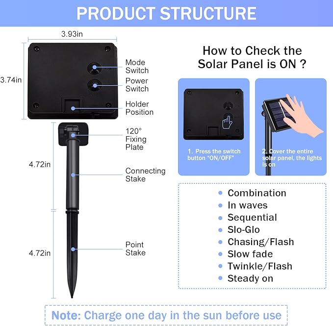 2 Pack Total 400 LED White Solar Christmas Lights, 75.5 Ft 8 Modes Solar String Lights Outdoor Waterproof, Solar Lights for Christmas Wedding Decor Tree Party Patio Decorations