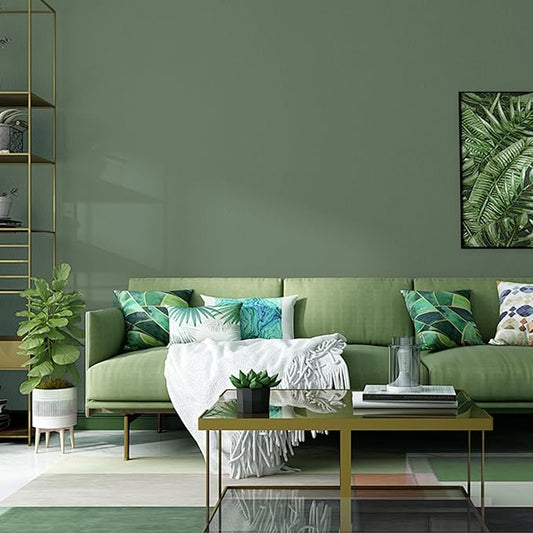 Yancorp 16"x120" Matte Sage Green Peel and Stick Wallpaper Removable Contact - Image 2