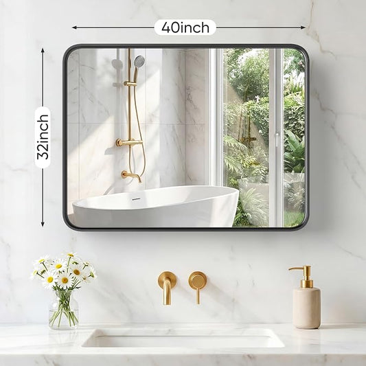 NEWBULIG 32X40 Inch Bathroom Mirror - Image 2