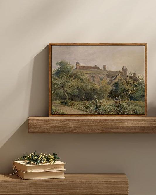 InSimSea Framed Canvas Wall Art Vintage Decor, Home Decor Classical Scenery - Image 2