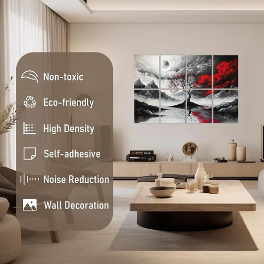 FurnoFlexArt Acoustic Panels Tiles Decorative Room Sound Proof Foam Absorbing - Image 2