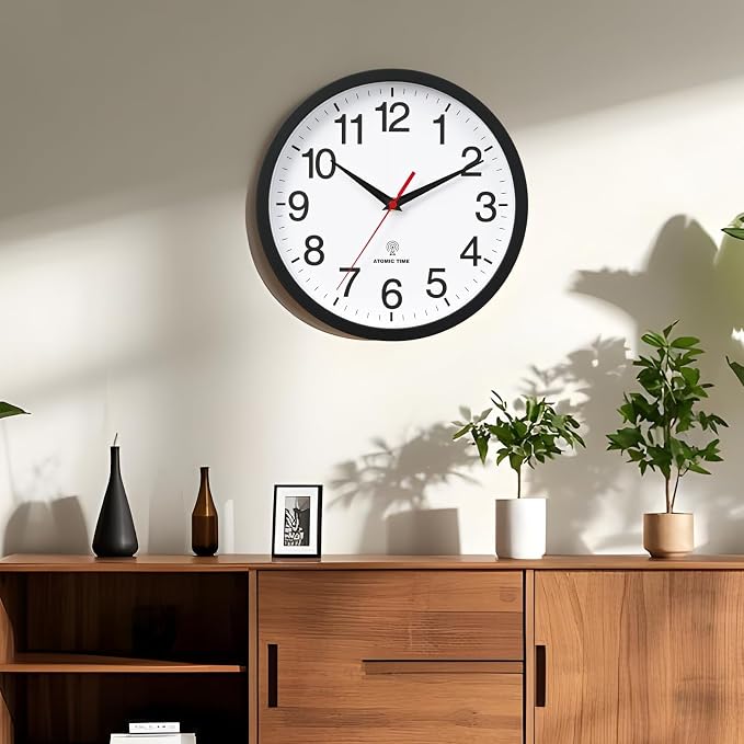Rohioue Atomic Wall Clock, Modern 12 Inch Battery Operated Wall Clocks - Image 7