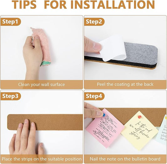 Felt Pin Board Bar Strips Bulletin Board - Image 2