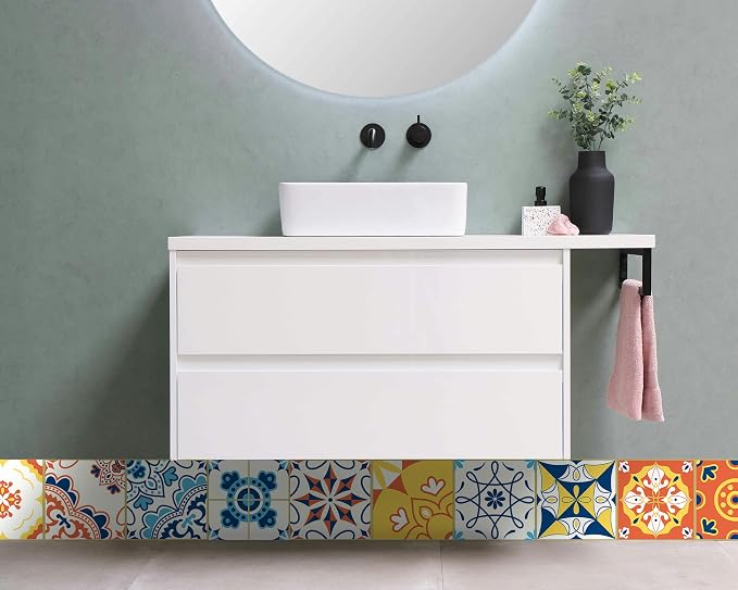 FLFK Wallpaper Border Tile Stickers Peel and Stick Wall Border - Image 6