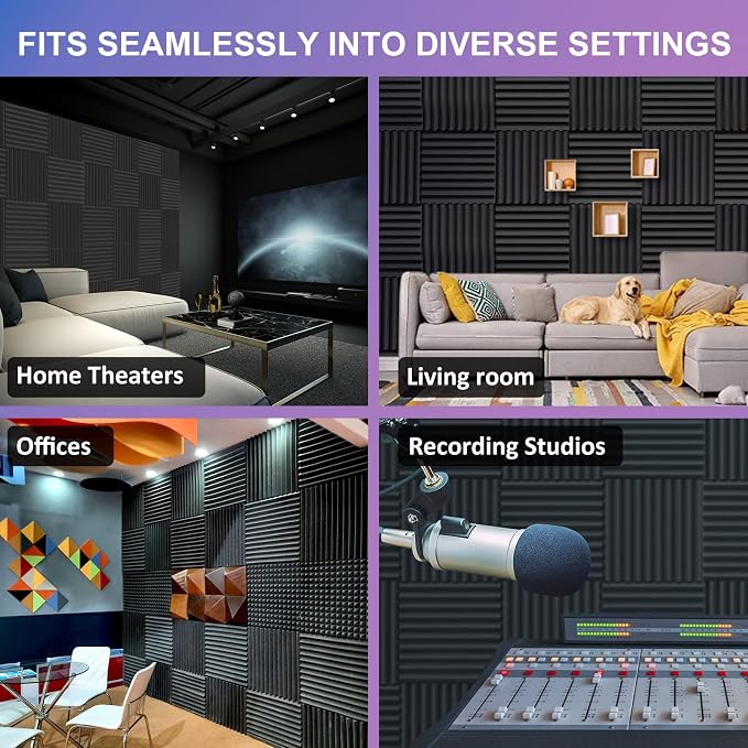 JBER 48 Pack Acoustic Foam Panels - Image 6