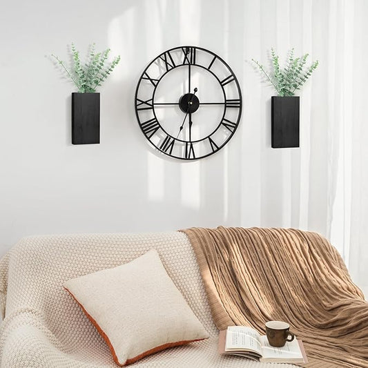 Dahey 2 Pack Wood Wall Planter Vase - Image 2