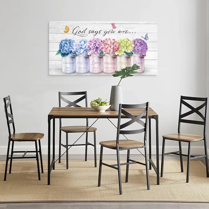 Cao Gen Decor ArtH43075 Inspirational Bible Verse Wall Art: God Says You Are - Image 9