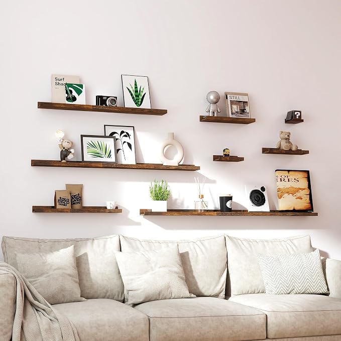 Floating Shelves for Wall Decor, Long Wall Mounted Storage Shelf for Bedroom - Image 6