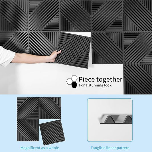 Art3d 33-Pack 3D Wall Panels for Interior Wall Decor, Textured Accent Wall - Image 2