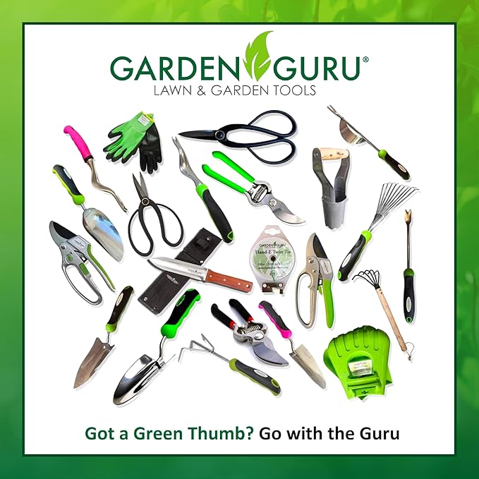 Garden Guru Hand Weeder Trowel with Ergonomic Handle – Stainless Steel Weeding & Digging Knife – Rust Resistant - Perfect for Weeding, Transplanting, Digging, Pruning, Cutting