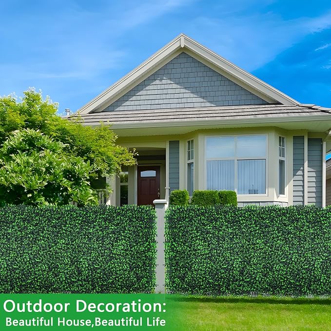 Yangrass Boxwood Roll Panels, UV-Anti Faux Boxwood Roll Grass Wall Panels - Image 7