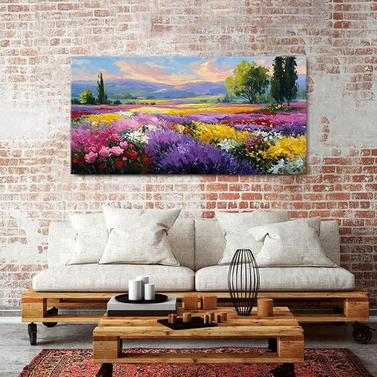Flower Wall Art Vintage White Floral Canvas Pictures Abstract Blooming Flower - Image 2
