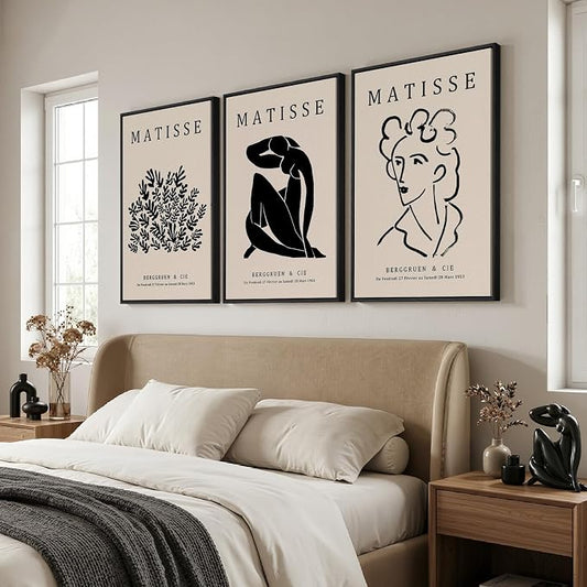 Framed Matisse Canvas Wall Art for Living Room, Modern Aesthetic Pictures for - Image 2