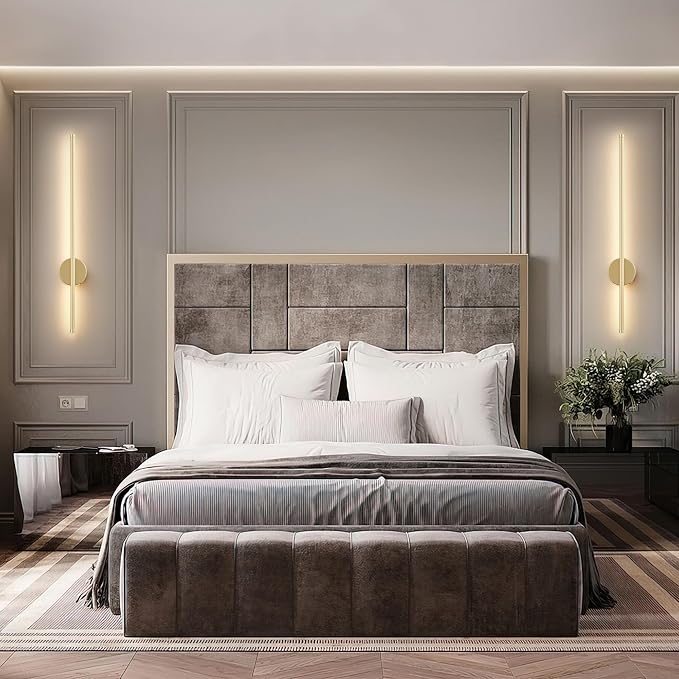 Battery Operated Modern Wall Sconces, Dimmable Wireless Wall Light Set of Two - Image 9