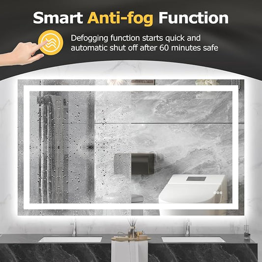 Hivone 60X36 LED Bathroom Mirror - Image 2