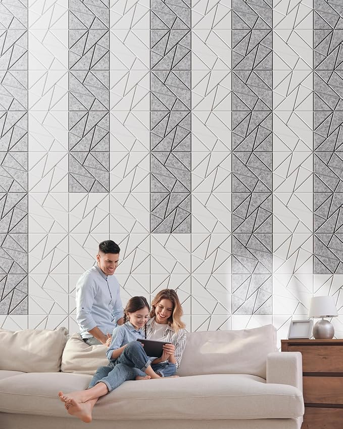 22-Pack Acoustic Panels, Peel & Stick Sound Proof Foam Panels - Image 7