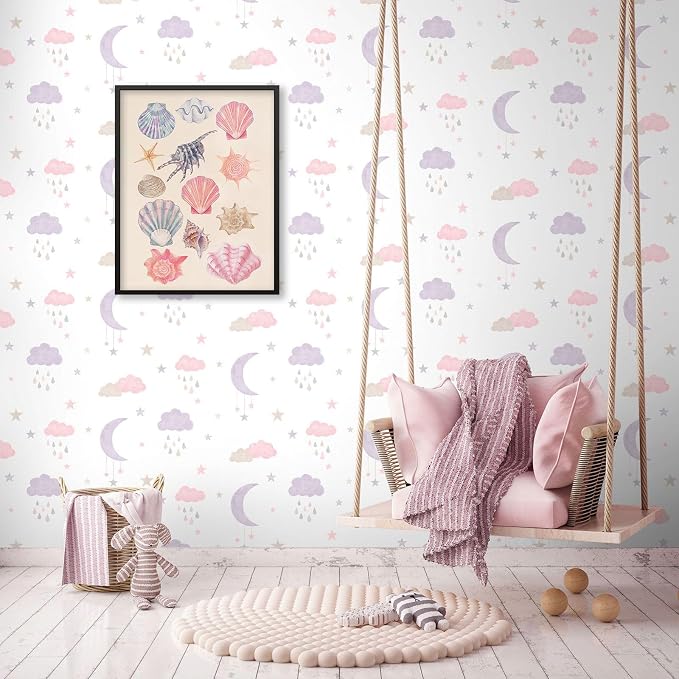 Pink Shell Posters Funky Coastal Cowgirl Wall Art Vintage Beach House - Image 7