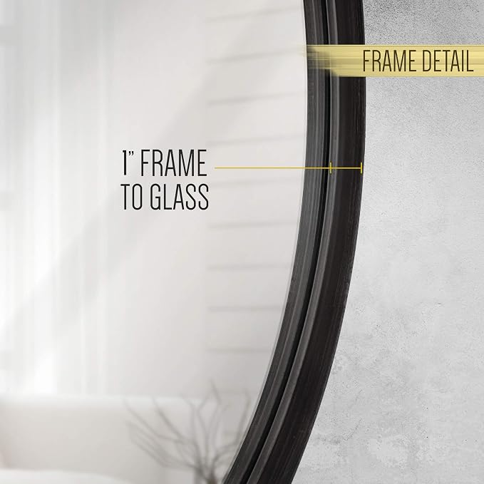 HBCY Creations Large Round Mirror, Living Room and More, Modern Minimalist - Image 9