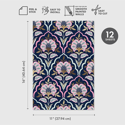Main Street Peel and Stick Wallpaper Eco-Friendly Sheets 12 Pack, 11 X 16 Inch - Image 2