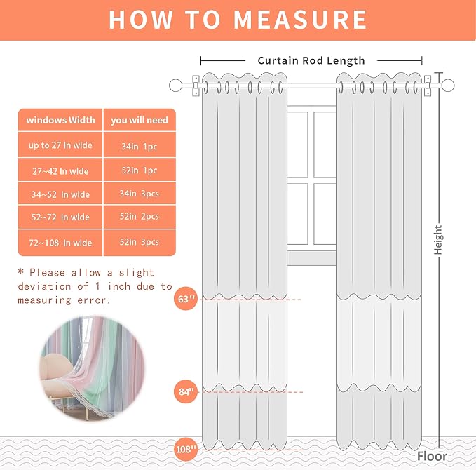 XiDi Pink Grey Curtains for Bedroom, Kids Room Wall Decoration Green Curtain - Image 8