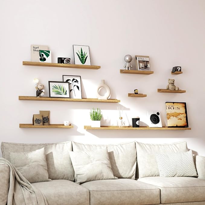 Floating Shelves for Wall Decor, Long Wall Mounted Storage Shelf for Bedroom - Image 6