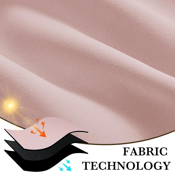 RYB HOME 100% Blackout Basement Curtains 30 inches Long, Heat & UV Blocking - Image 7