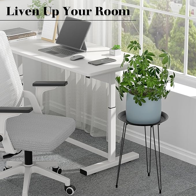 SUEH DESIGN Plant Stand Indoor, Metal Plant Stand Round Plant Table Heavy Duty Plant Stool Tall Flower Pot for Indoor Outdoor Home Decor, 1 Pack Tall