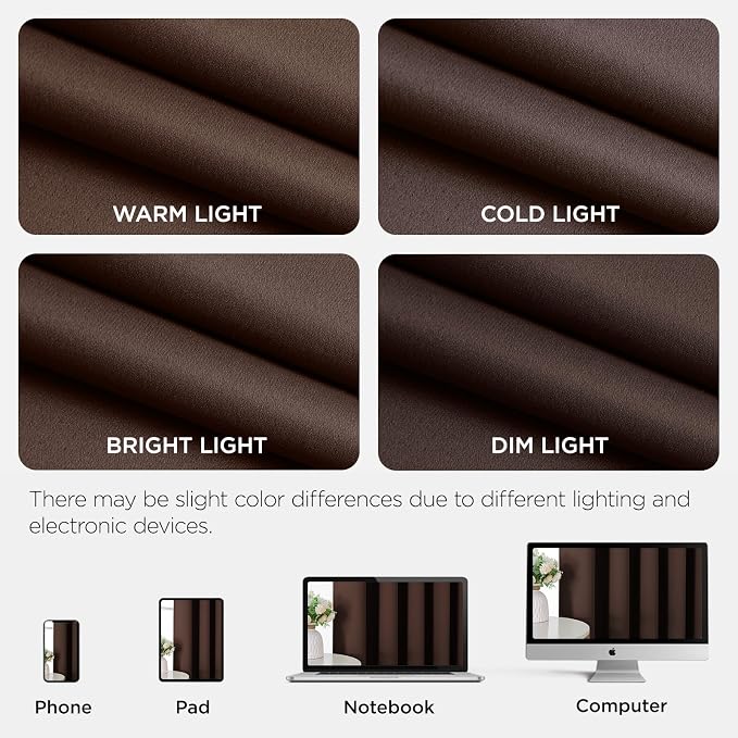Joydeco Blackout Patio Sliding Door Curtains 84 Inches Long, Grommet Privacy - Image 9