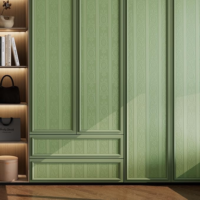 JiffDiff Wallpaper Peel and Stick Textured, 3D Embossed Wall Paper Stick on - Image 9