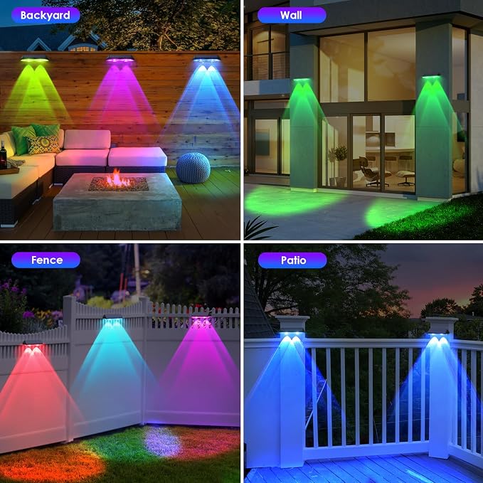 Solar Fence Lights Outdoor - Image 6