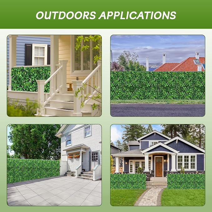 Artificial Grass Wall Panels, Hedge Green Wall Decor Backdrop, UV-Anti Fake - Image 8
