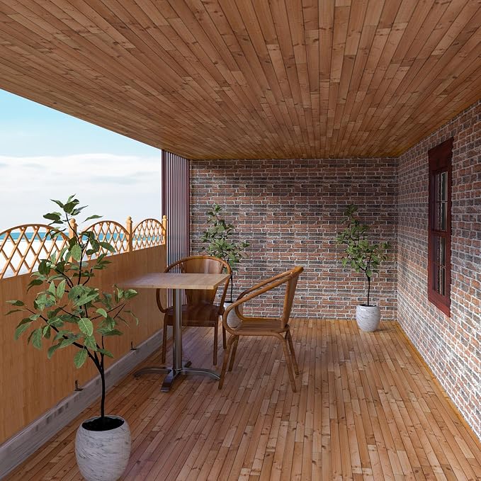 3D Wall Panels Peel and Stick in Red White Stone, Faux Brick Wall Panels - Image 7