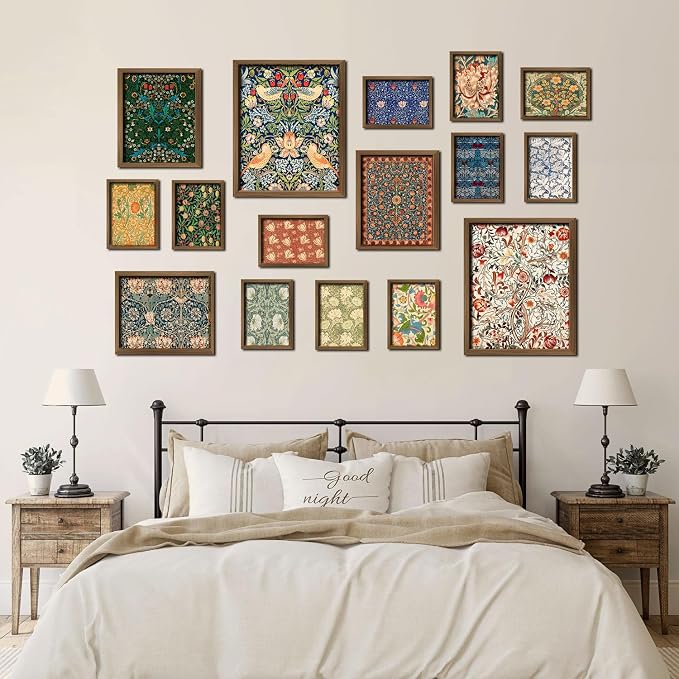 ANERZA 16 PCS William Morris Wall Art Decor, Floral Wall Prints - Image 6