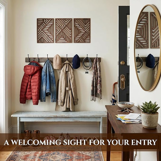 qmmp Modern Wooden Wall Sculptures - Image 2