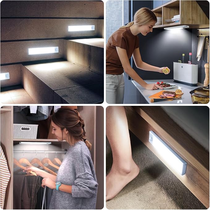6 Pack Under Cabinet Lights Wireless, 50 LED Motion Sensor Light Indoor - Image 7