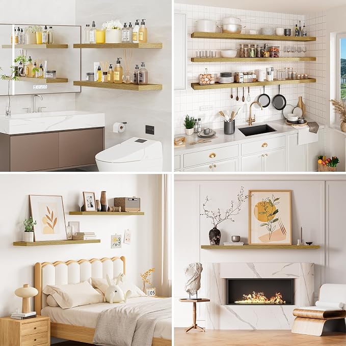Heimlove 55 Inch Long Floating Shelves - Image 7