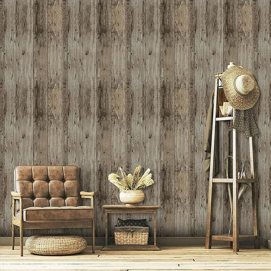 TANONE Wood Contact Paper Kitchen Peel and Stick Wallpaper, Self Adhesive - Image 2