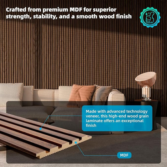 Art3d 6-Piece Wood Slat Panels for Stylish Interior Decor and Ceiling Decoration - Image 2
