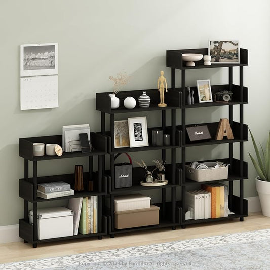Furinno TURN-N-TUBE Display Shelf, 3-Tier Storage Shelves - Image 2