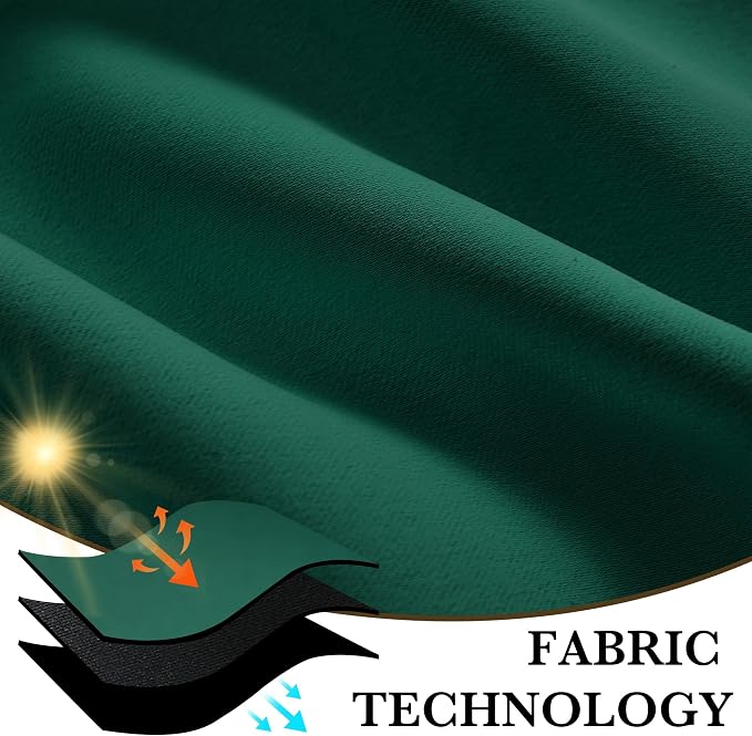 RYB HOME 100% Blackout Basement Curtains 30 inches Long, Heat & UV Blocking - Image 7