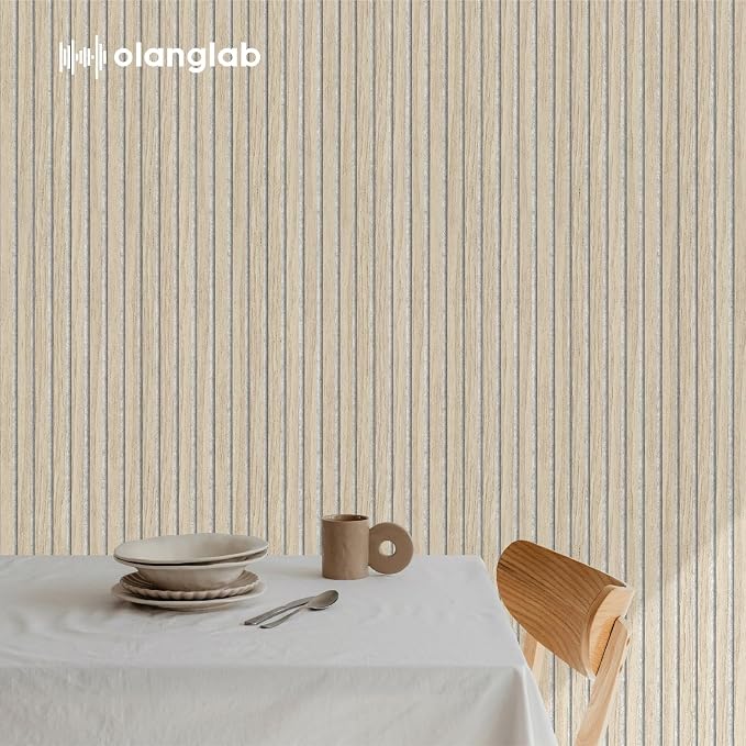 Olanglab Wood Wall Panels 4 Pack, Wood Slat Acoustic Wall Panels, 94.5"x12.6" - Image 7
