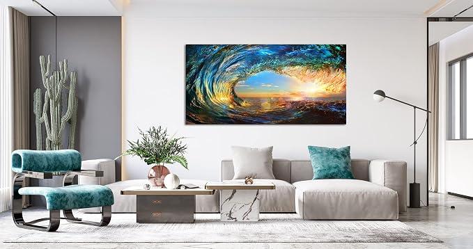 Cao Gen Decor Art S06762 Giant Wave Water Wall Art Canvas Prints 1 Panels Ocean - Image 7