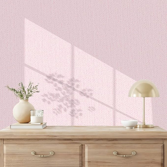 Grasscloth Peel and Stick Wallpaper Faux Linen Contact Paper 15.7inch x - Image 2