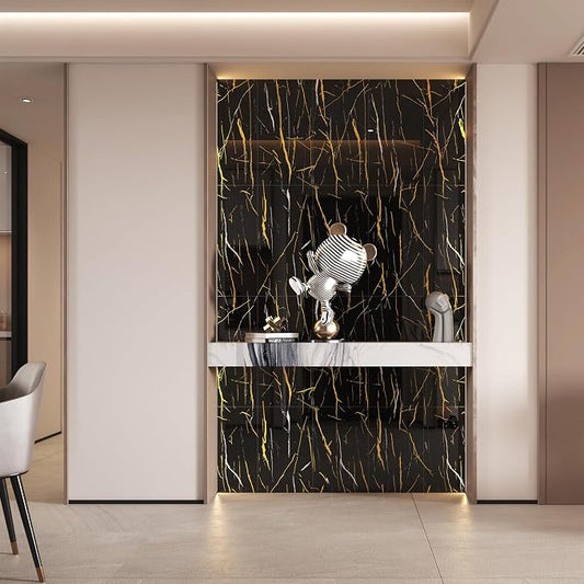 Haimin Wall Panels Peel and Stick 10 Pieces 23.6x11.8in Black Lightweight - Image 2