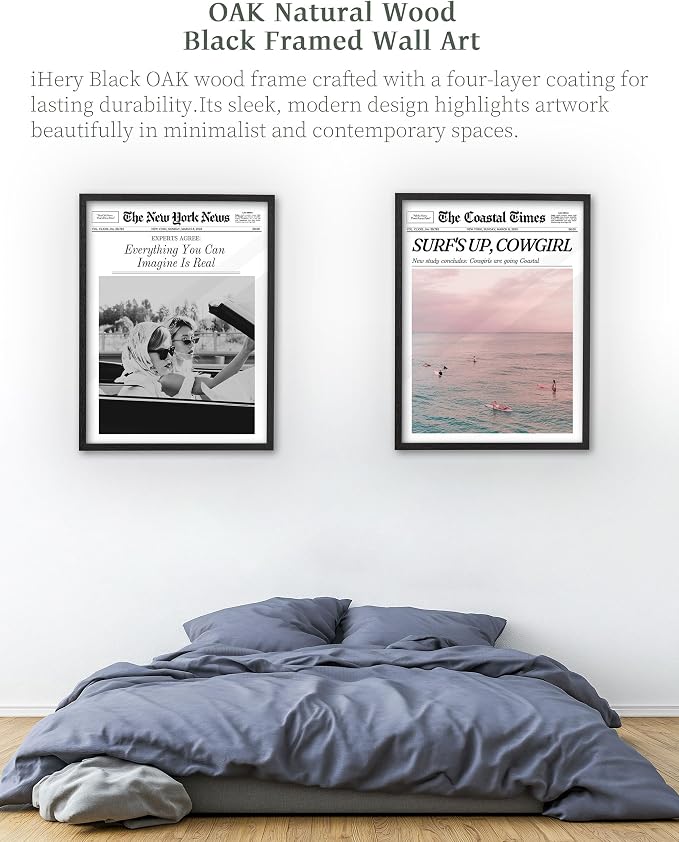 iHery Premium Natural Black OAK Wood 16x20in Everything You Can Imagine Is Real - Image 7