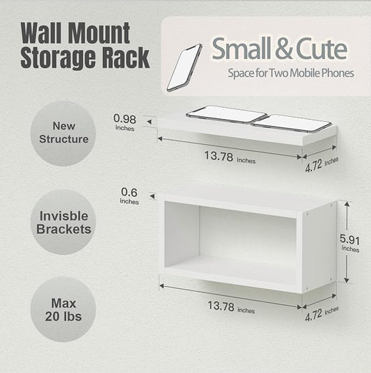 RICHER HOUSE Floating Shelves Bathroom, Above Toilet Bathroom Shelves, Wall - Image 2