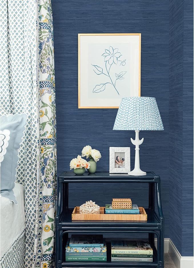 NuWallpaper x Society Social Classic Faux Grasscloth Peel and Stick Wallpaper - Image 4