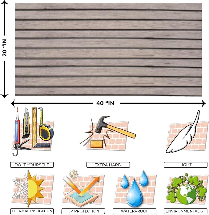 IZODEKOR 3D Wood Effect Wall Panels - Image 4