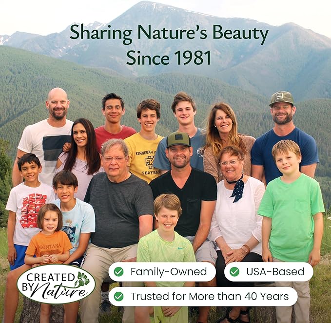 Created By Nature Hummingbird & Butterfly Wildflower Seed Mix, 18 Varieties, 60,000 Wildflower Seeds